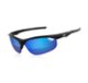 TIFOSI VELOCE GLOSS BLACK CLARION BLUE LENS SUNGLASSES 2018: RED 